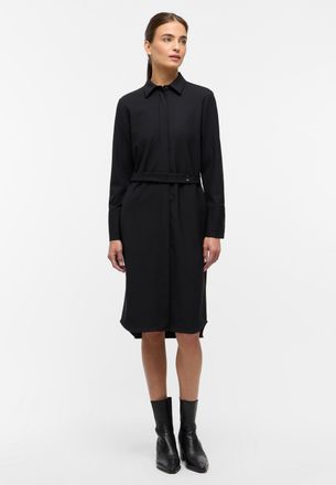 Eterna Blusenkleid ETERNA LOOSE FIT, Damen, Gr. 42, Normalgr&ouml;ssen, schwarz, 4% Elasthan, 43% Polyester, 53% Schurwolle, Kleider Blusenkleid