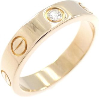 Cartier Love Pink Gold (18K) Band Ring (Pre-Owned)