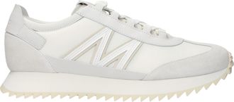 Moncler White Leather Athletic Mens Sneakers