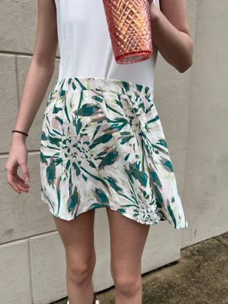 Sadie & Sage Tween Moon And Back Mini Skirt In Multi