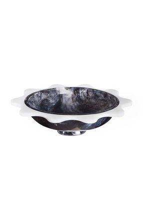 Jonathan Adler Como Ripple Bowl in Black /White at Nordstrom