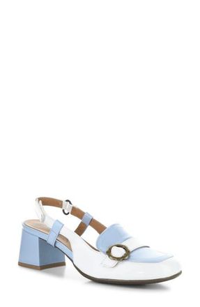 FLY London Pemy Slingback Pump in Sky Blue/Off White at Nordstrom, Size 10-10.5Us