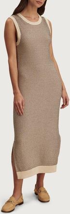 Varley Sadia Sleeveless Cotton Midi Sweater Dress in Birch at Nordstrom, Size Xx-Small