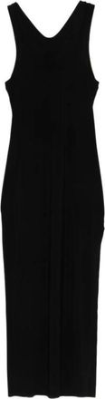 Norma Kamali Abito lungo - Dames - Maxi kleedjes - Zwart - S - Kleedjes
