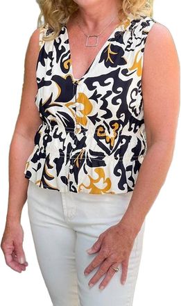 Sanctuary Featherweight Button Up Top In Golden Hour
