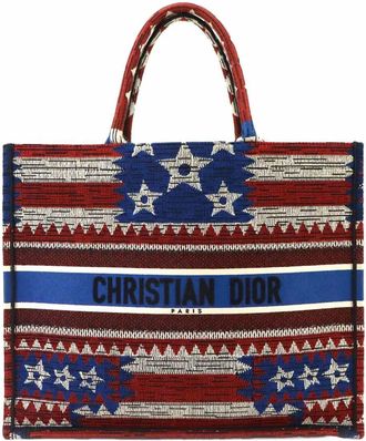 Dior Multi-Color Canvas Handbag Tote Bag (Pre-Owned)
