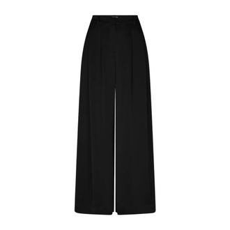 Dante6 Onique Wide Leg Satin Pants - Dames - Broeken - Zwart - Maat: S Satijn
