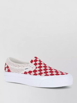 Vans low top sneakers checkered pattern rubber sole