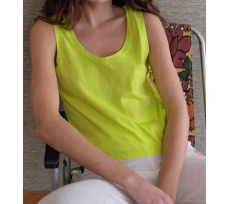 American Vintage Apoly Tank Top In Citrus Fluo