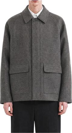 Harris Wharf London Country Jacket - Heren - Zomerjassen - Grijs - L - Wol - Jassen