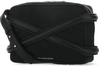 Alexander McQueen Leather Crossbody Crossbody Bag - Black