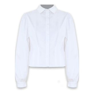 Kocca Shirts, female, White, Size: XL Chic Party Ready Blouse
