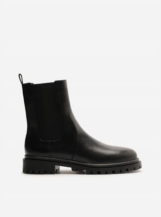 Arezzo Womens Chelsea Leather Boots In Black