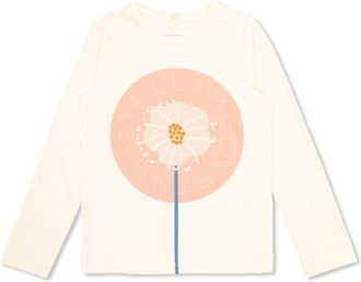 Stella McCartney floral-print T-shirt - kids - Cotton - 14+ - Neutrals