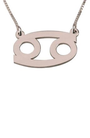 MELANIE MARiE Zodiac Pendant Necklace in Rose Gold Plated - Cancer at Nordstrom