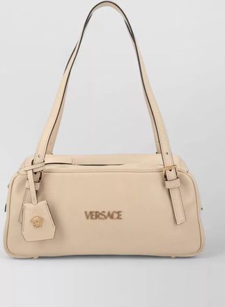 Versace tag shoulder bag rectangular double handles buckles