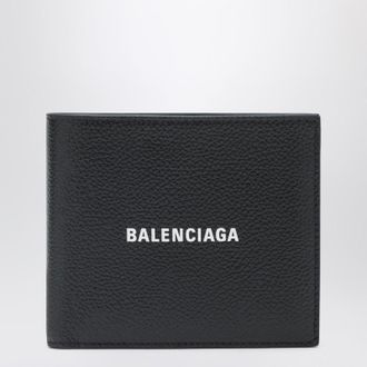 Balenciaga Black horizontal wallet with logo