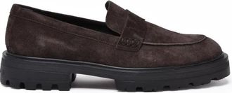 Hogan Schoenen, Heren, Bruin, 44 EU, Su&egrave;de, Mocassins van Su&egrave;de