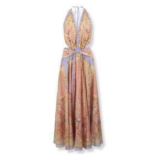 Zimmermann Indra Maxi Jurk - Dames - Jurken - Veelkleurig - Maat: XS Katoen