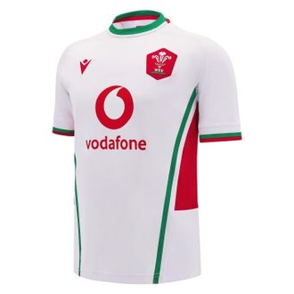 Macron Heren 24/25 Welsh Rugby Union uittenue (Wit, Groen)