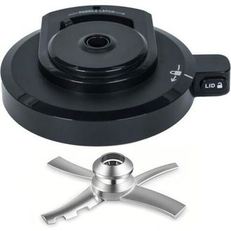 OEM Tapa Exterior Con Paleta Para Heladera Ninja Nc301 Nc300, Tapa De Repuesto Reutilizable Sin Bpa, Accesorio Creami Compatible Con Las Series Ninja Nc29