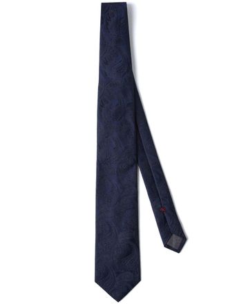 Brunello Cucinelli Cravatta con effetto jacquard - Blu