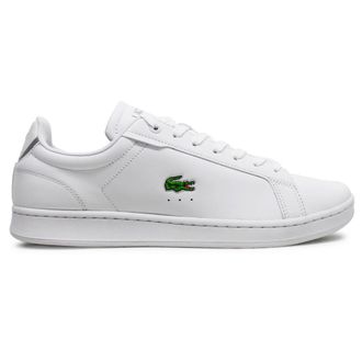 Lacoste Carnaby Pro BL Leather Synthetic Mens Comfort Trainers - White White - Size:UK 11
