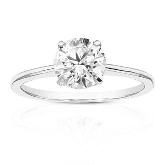 Vir Jewels 1.50 cttw Lab Grown Diamond Engagement Solitaire Ring in 14K White Gold For Women