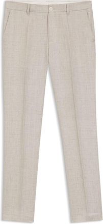 BOSS Slim-fit trousers in a linen blend