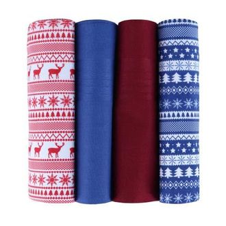 Ascentix Mens 4 Pack Cotton Christmas Novelty Hankies in Multiple at Nordstrom