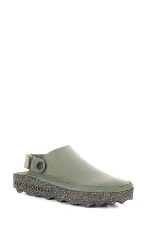 FLY London Chuck Platform Slingback Clog in 004 Khaki Eco Nubuck at Nordstrom Rack, Size 10-10.5Us / 41Eu