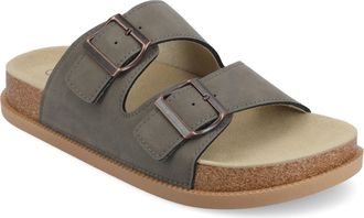 Journee Collection Tula Adjustable Comfort Slide Sandal