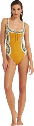 La DoubleJ Sunset Suit Sleeveless - Dames - Badpakken - Geel - M - Badmode