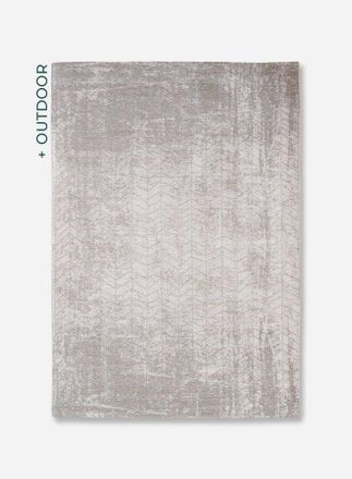 Louis De Poortere Jacobs Ladder Design - Alfombra Mad Men Chevrons - Hecha En B&eacute;lgica - Acabado A Mano - Natural Antideslizante - 85% Algod&oacute;n - 15% Poli&eacute;ster - Blanco L