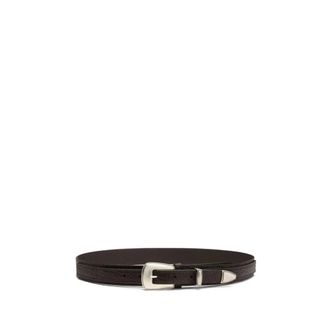 Christophe Lemaire Belts, male, Brown, Size: 95 CM Minimal Western Belt