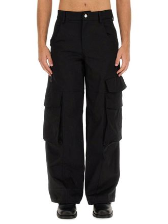 GCDS Cotton Trousers - Black