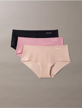 Calvin Klein Womens Invisibles 3-Pack Hipster - Multi - XL