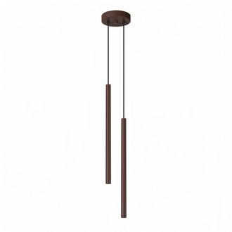 Sollux Lighting L&aacute;mpara colgantes marr&oacute;n acero alt. 118 cm