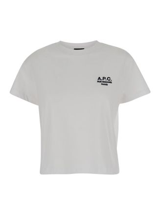 A.P.C. White Boxy Rue Madame T-shirt