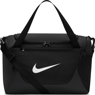 Nike Brasilia 24L Training Canvas Bag Black Whtie IB4398-010