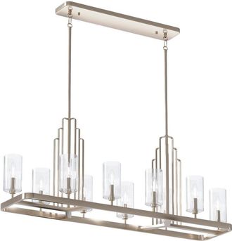 Netlighting Kichler Kimrose Bar Pendant Ceiling Light Polished Nickel