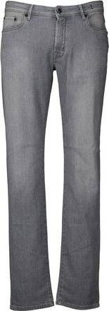 Atelier Noterman Jeans, Heren, Grijs, W38 L34, Katoen, Slim-fit Jeans