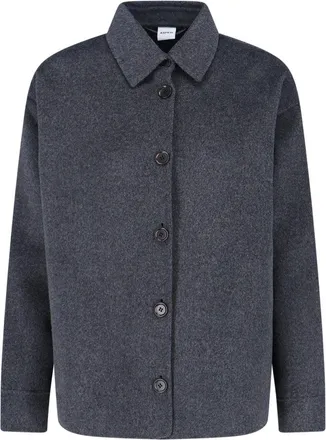 Aspesi Grey Bramford Wool Shirt Jacket