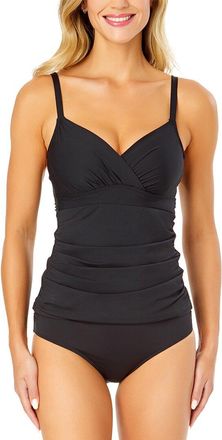 Anne Cole Underwire Surplice Tri Tankini