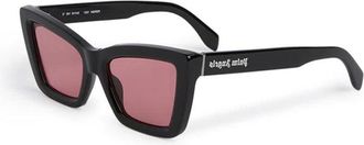 Palm Angels PERI091ROSEVILLE1021 Cat-Eye Full Rim Sunglasses - Black
