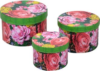 Vacchetti Caja Redonda De Ecopiel 1-3 Multicolor Cm&oslash;27h17,5