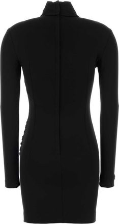 Dolce & Gabbana Womens Knit Dress Black Viscose Nyon Elastane