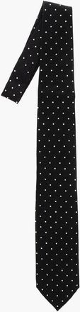 Destin Polka Dot Patterned Silk Tie size Unica