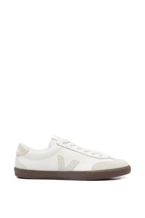 Veja WOMENS VOLLY LEATHER SNEAKERS Size: 41, colour: NATURAL