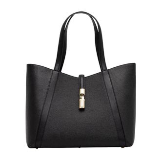 Furla Tassen, Dames, Zwart, ONE Size, Leer, Goccia L Hobo